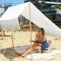 Tente de plage portable à ouverture automatique rapide quatre saisons en polyester/coton, imperméable, pour camping – Grande Vente