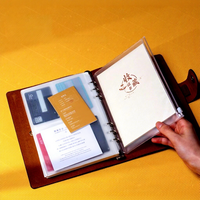 A5 Echtes Leder Retro Business-Notizbuch mit säurefreiem Papier, Schnappverschluss & Ringbindung, anpassbarer Büro-Notizblock – Großhandel