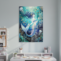 Impression personnalisée sur acrylique, impressions artistiques, affichage en profondeur, couverture de couleur, graphiques, affiche, panneau en verre, décoration intérieure, arts imprimés