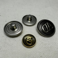 Kancing Jahit Berkualitas Tinggi, Dapat Disesuaikan, Ramah Lingkungan, dari Paduan Seng dengan Lapisan Elektroplating, Dapat Dicuci, untuk Pakaian, Model OWENIDEA