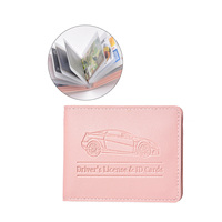 Porte-cartes manuel personnalisé pour voiture Boîte à gants Organisateur de documents automobiles Carte de crédit pour permis de conduire Designer Porte-cartes