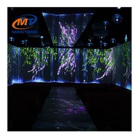 Affichage incurvé et solution de projection immersive sphérique Projection de cartographie holographique 3D pour salle de banquet de mariage