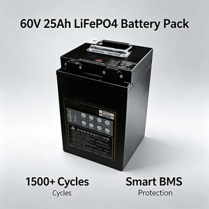 Maßgefertigter Elektrischer 2-Rad 3-Rad LiFePO4 Lithium-Akku Motorradbatterie 60V 25Ah - Product Image 3