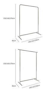 מודרני פשוט תעשייתי מתכת בגדי מדפי צינור נירוסטה בוטיק בגדי מדפי עבור חנויות - Product Image 6