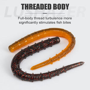 <span class=keywords><strong>BUBBA</strong></span> 8 pièces/sac Leurre souple en silicone pour la pêche en surface 12 cm Flottant Double couleur pour la pêche en lac - Espèces cibles Carpe, Black-bass, Zander, Brochet, Marlin - Product Image 4