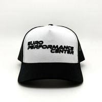 Casquette Trucker Unisexe Personnalisée Euro Performance Center Broderie 5 Panneaux Structurée avec Dos en Maille Respirante – Vente en Gros