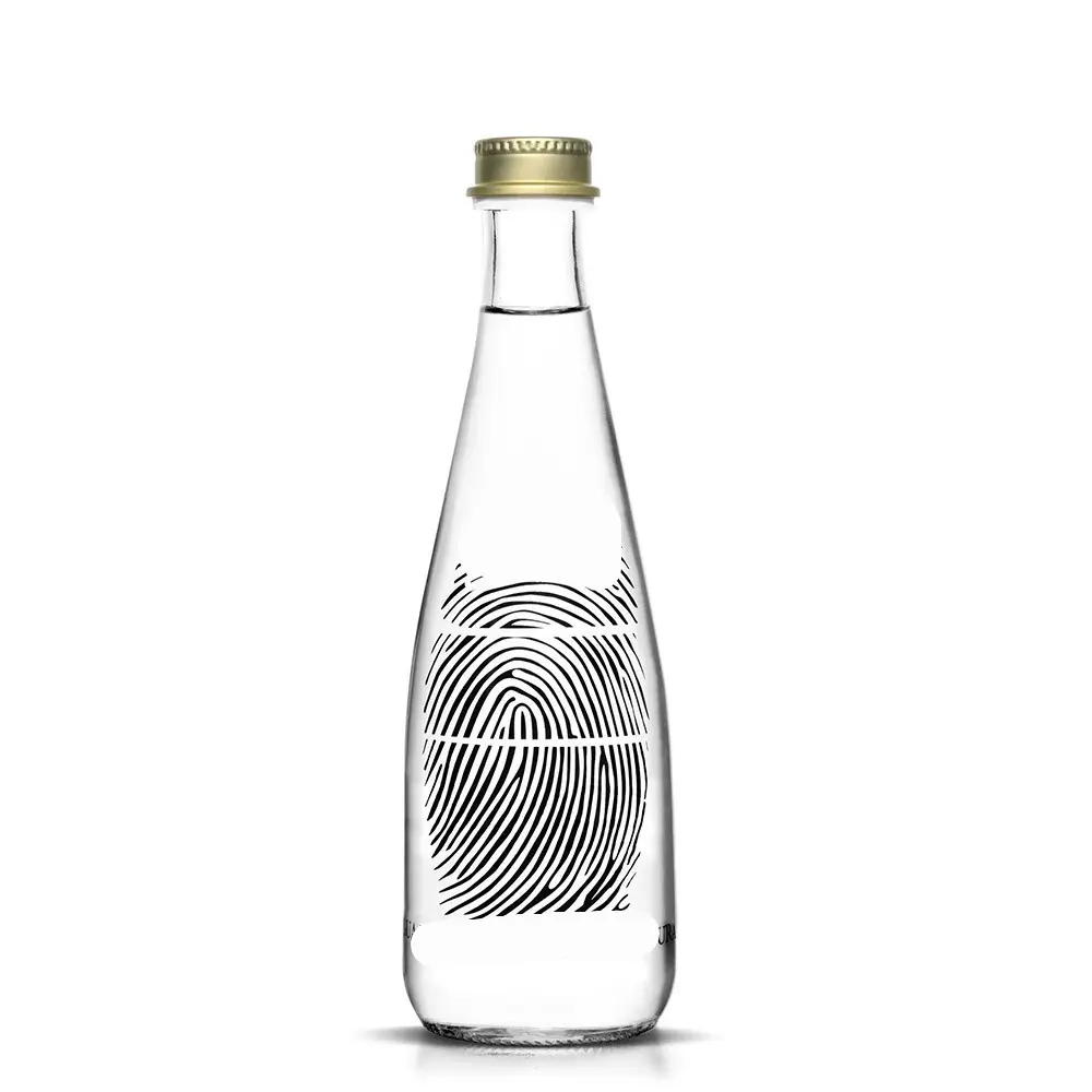 Linlang sıcak satış 500ml maden suyu cam şişe cam içecek şişesi