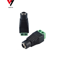 Connecteur de tube en plastique et métal, connecteur femelle BNC DC, connecteur de prise d'alimentation BNC DC pour système de vidéosurveillance