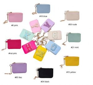 Monedero de Nylon Ecológico Personalizado para Mujer, con Parches de Letras de Chenilla, Cierre de Cremallera, Mini Bolsa para Monedas - Product Image 3