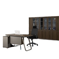 Vente en gros Bureau d'ordinateur de bureau à hauteur réglable Bureau de direction en bois en L avec tiroir