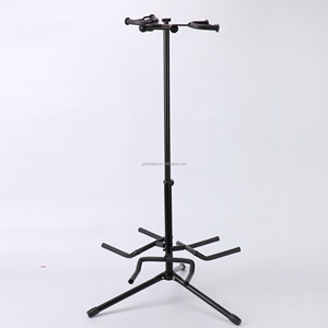 คาบัตปรับได้ขาตั้งคู่เหล็กไฟฟ้าหรืออะคูสติกที่ยึดกีตาร์สามหัว - Product Image 2
