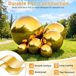 Giant Inflatable Mirror Balls PVC Waterproof UV Printed Big Shiny Reflective Decorative <b>Balloon</b> Spheres Party Disco Christmas - Product Image 5