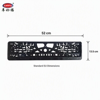 Universeller Auto-Kennzeichenhalter EU-Standard 52x13,5cm ABS Schwarz Nummernschildhalter Einfache Installation AC-1766 Langlebig