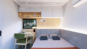 Luxury Chinese-Style Apple Cabin Home Office <strong>Warehouse</strong> Villa Mall Shop Steel Sandwich Panel Toilets Panoramic Container Houses - Product Image 5