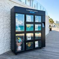 Máquina Expendedora Inteligente de Flores Frescas con Refrigeración Automática 24H, 10 Puertas de Acero, Pantalla Táctil y SDK