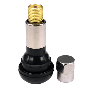 Valve de pneu tubeless TR413 à clipser, en caoutchouc, accessoire pour roue de voiture - Product Image 5