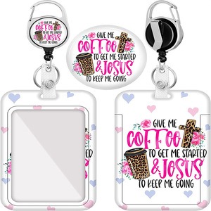 Clips de badges télescopiques à boucle facile à dégager, fabriqués sur mesure par le fabricant, protège-cartes verticaux robustes, cartes d'hôpital imprimées UV. - Product Image 3
