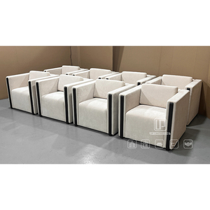 Factory Direct Sell Contemporary Office Home Furniture Square Chairs Luxury Living Room Beige Fabric Chairs Chair Luxury - Product Image 3