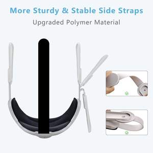 <span class=keywords><strong>Casque</strong></span> de tête fixe 3D léger pour <span class=keywords><strong>Oculus</strong></span> Quest2 Accessoire <span class=keywords><strong>VR</strong></span> réglable Sangle de tête en PU pour <span class=keywords><strong>Meta</strong></span>/<span class=keywords><strong>Oculus</strong></span> <span class=keywords><strong>Quest</strong></span> <span class=keywords><strong>2</strong></span> - Product Image 4