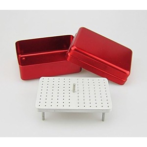 Estuche Esterilizador y Desinfectante para Fresas Dentales FG Rojas de 120 Orificios - Product Image 2