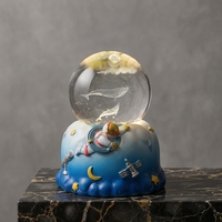 Lampe de nuit en résine gravée en 3D, boule rotative, LED, lampe de bureau USB, moderne, taille moyenne, pour salon, maison