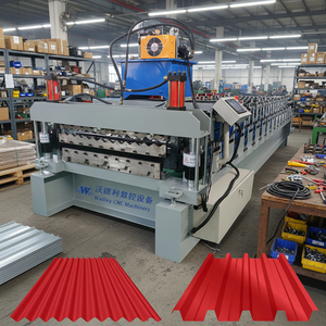 Vodley Double Layer Corrugated Roofing <b>Sheet</b> Roll Forming Machine for Galvanized Steel Roof Panels with Long Service Life - Product Image 1