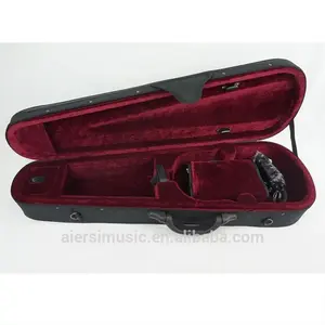 Etui pour instrument de musique ampli, offre spéciale, étui rigide en forme de triangle pour violon lumineux couleur vin