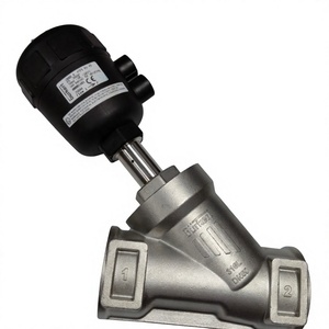 Original Burkert Pneumatic Angle Seat Valve 00001401 DN50 Threaded SS316 <b>PTFE</b> Seal for Water Steam Chemical - Product Image 2