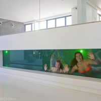 Piscine en acrylique transparente Leyu, sur mesure, écologique, haute transparence, couture sans joint, garantie 20 ans, directement de l'usine