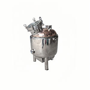Penyuling alkohol 50L,100L,200 dapat disesuaikan tangki jaket ganda tembaga baja tahan karat. - Product Image 3