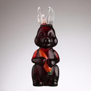 Sáng Tạo Trang trí một con thỏ với một củ cà rốt Động vật rượu chai thỏ hình thủy tinh borosilicate cao - Product Image 6