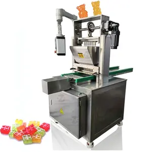 Semi-automática Mini Jelly Machine 3D Gummy Candy Making Equipment Pequena Capacidade Jelly Depositor Com PLC para Lojas
