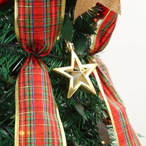 Nouvelle décoration de Noël en PVC pour la maison, préinstallée avec des lumières, arbre de Noël artificiel pliable et rétractable sur pied - Product Image 4