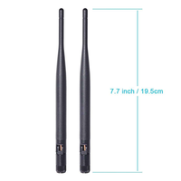 Antenne Wifi omnidirectionnelle SMA mâle 2.4g 5.8g à gain élevé 5dbi pour panneau solaire, utilisation intérieure