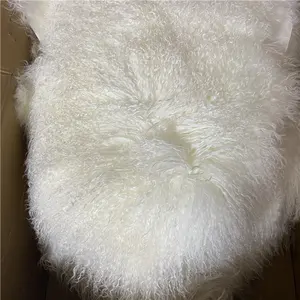 Натуральная белая тибетская монгольская овчина