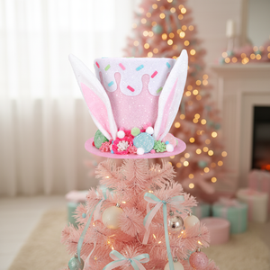 En Kaliteli Maison Sevimli Pembe Büyük Noel Ağacı Tepesi Şapkası Noel Trendleri 2025 - Product Image 1