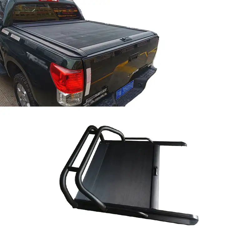 VENTA CALIENTE cubierta de tonneau retráctil cubierta de cama de camioneta tapa de rodillo para Toyota Hilux Offr-oad