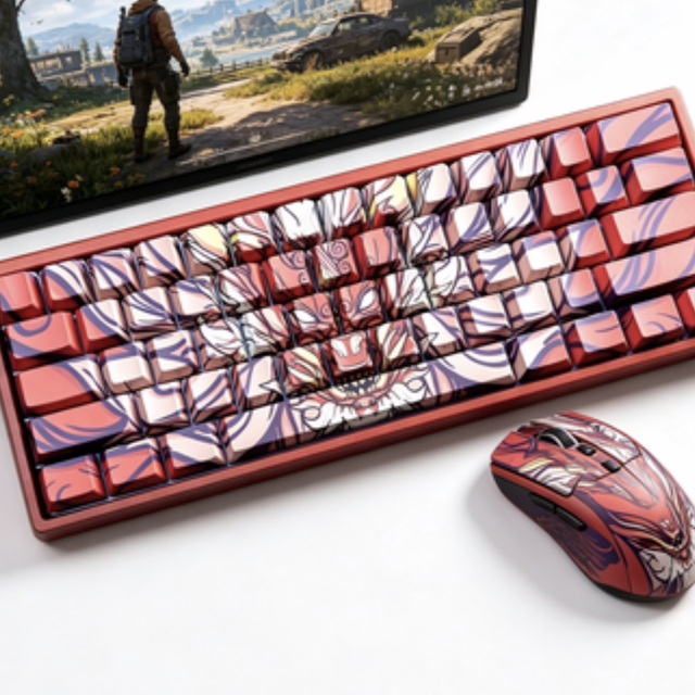 Low Profile Mechanical Keyboard Ultra Thin Quiet Keys Portable Wireless Low Noise Comfort Typing Office Home School