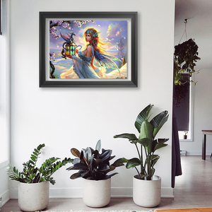 SONGWOO Big Discounts American Style Large Resin Round Diamond Room Wall Decoration fairy <strong>Dragon</strong> 5D DIY Diamond <strong>Art</strong> Painting Kit - Product Image 2