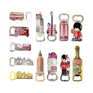 Hot Selling <b>London</b> Iconic Landmarks Metal Bottle Opener Fridge Magnets Office Home Kitchen Decorative Souvenir Gift Magnetic - Product Image 1