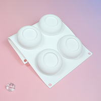 Moule à gâteau en silicone personnalisable Candyer, forme de tasse ronde, moule à savon, moule à bougie en silicone