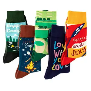 High Quality Custom Sport Socks chaussettes Individualized Fashion Cotton For Man Woman Socks meias calcetines scok
