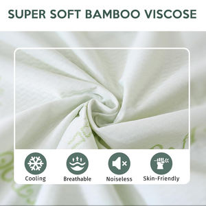 Protector de Colchón King Size de Bambú 100% <span class=keywords><strong>Impermeable</strong></span>, Transpirable y Ecológico, con Tejido 3D <span class=keywords><strong>Air</strong></span> Cooling y Bolsillos Profundos - Product Image 2