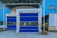 Portes à enroulement rapides en PVC industrielles XINHANGYUAN, fonction antivol, options personnalisables, design moderne, garantie 1 an, ignifuges