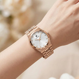 Ensemble de montres pour femmes, <span class=keywords><strong>montre</strong></span>-<span class=keywords><strong>bracelet</strong></span> de luxe pour femmes, <span class=keywords><strong>bracelet</strong></span> en or étanche, acier inoxydable, <span class=keywords><strong>montre</strong></span> femme en ligne - Product Image 2