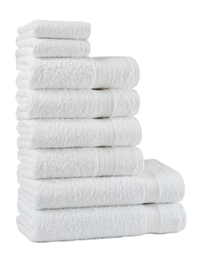 100% Cotton Wholesale Luxury Hotel <b>Bath</b> <b>Towels</b> <b>Set</b> White Cotton 5 Star Quality Zero Twist Quick-Dry Compressed Solid Color - Product Image 1
