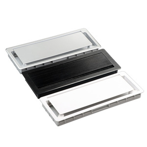 Aluminum Alloy Square <b>Cable</b> <b>Box</b> Desktop Wire Cover With Buffer Office Furniture <b>Cable</b> <b>Management</b> Organizer Minimalist Design - Product Image 3
