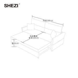 SHEZI L estilo <span class=keywords><strong>italiano</strong></span> sala de estar sofás <span class=keywords><strong>cama</strong></span> muebles sofá <span class=keywords><strong>cama</strong></span> extraíble <span class=keywords><strong>cama</strong></span> para Villa - Product Image 5