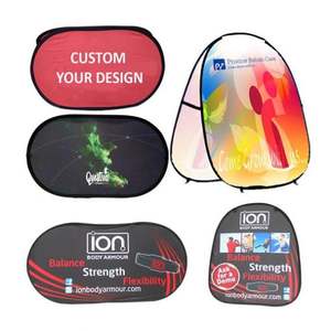 Bannière publicitaire pliable de haute qualité avec logo personnalisé, 1x2m, horizontale, légère, portable, pour intérieur, type A-frame - Product Image 1