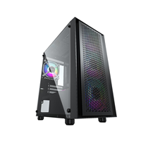 Casing komputer kaca Tempered Pc, Casing Gaming magnetik, Casing komputer Pc MAtx Filter debu untuk Desktop
